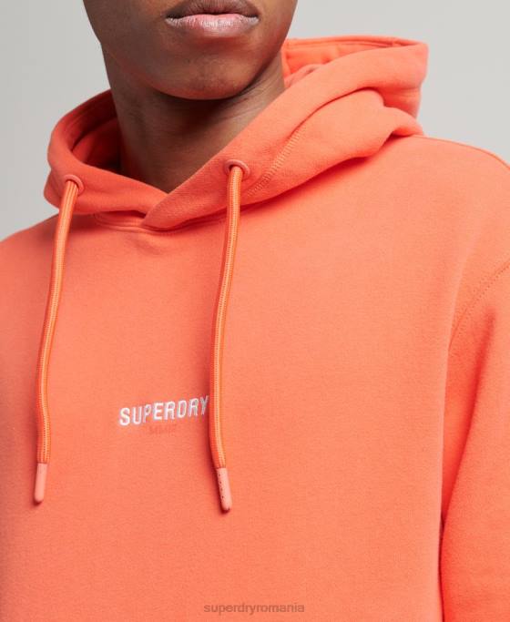 Superdry hanorac cu micro logo îmbrăcăminte coral bărbați JX0Z6012