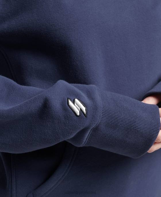 Superdry hanorac cu micro logo îmbrăcăminte marina femei JX0Z5885