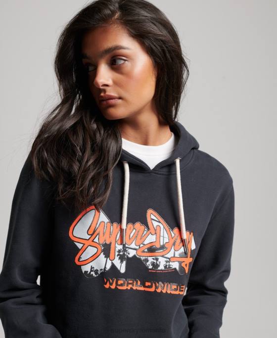 Superdry hanorac cu umplutură fotografie îmbrăcăminte marina femei JX0Z5851