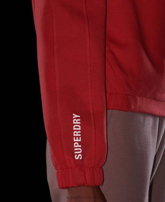 Superdry hanorac cu zip code tech îmbrăcăminte coral femei JX0Z5888