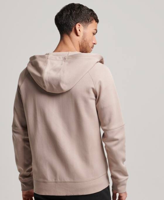 Superdry hanorac cu zip code tech îmbrăcăminte gri deschis bărbați JX0Z81