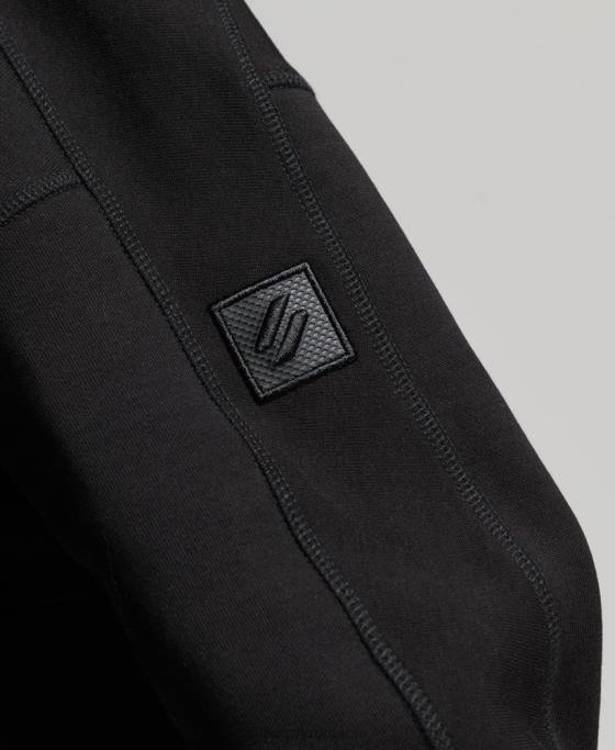 Superdry hanorac cu zip code tech îmbrăcăminte negru femei JX0Z3342