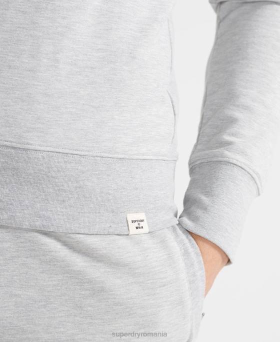 Superdry hanorac de antrenament box yard crew îmbrăcăminte gri bărbați JX0Z5064