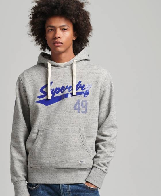 Superdry hanorac de epocă atletic city script îmbrăcăminte gri bărbați JX0Z5178