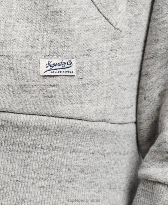 Superdry hanorac de epocă atletic city script îmbrăcăminte gri bărbați JX0Z5178