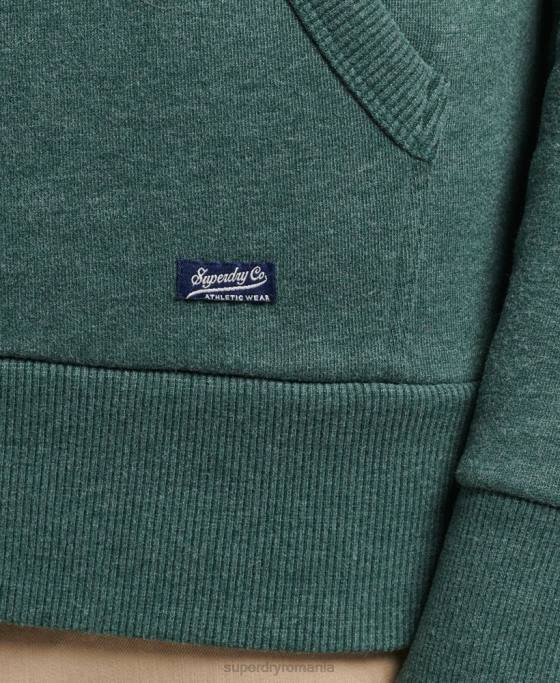 Superdry hanorac de epocă atletic city script îmbrăcăminte verde bărbați JX0Z824