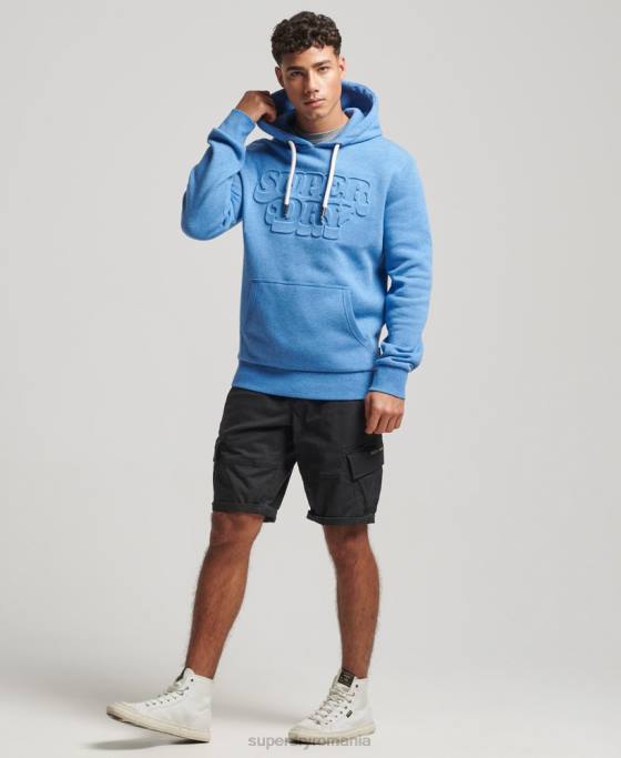Superdry hanorac de epocă în relief clasa cooper îmbrăcăminte albastru bărbați JX0Z798