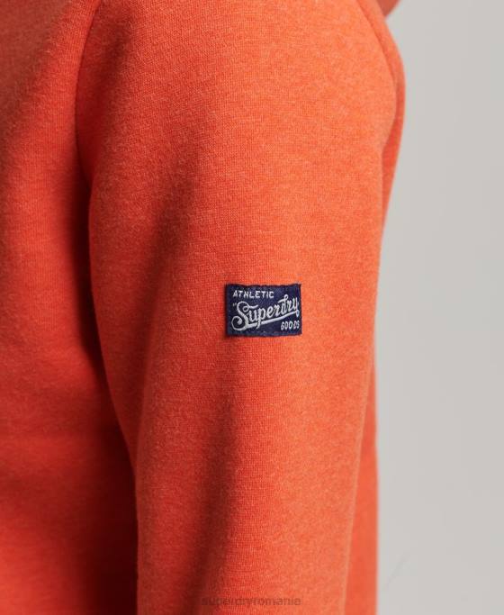 Superdry hanorac de interes cu logo vintage îmbrăcăminte portocale femei JX0Z3502