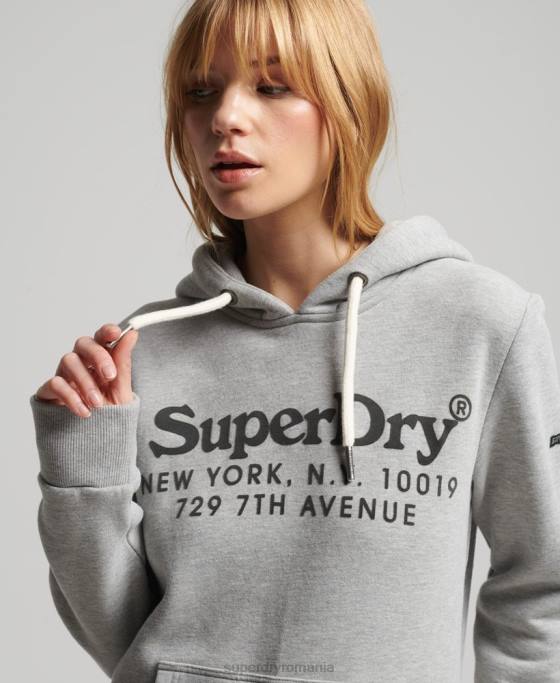 Superdry hanorac de interes local îmbrăcăminte gri femei JX0Z5761