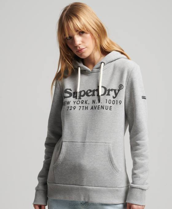 Superdry hanorac de interes local îmbrăcăminte gri femei JX0Z5761