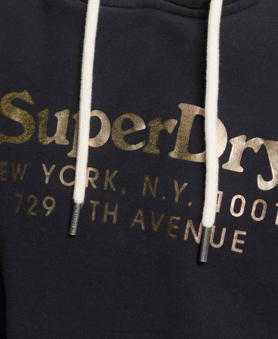 Superdry hanorac de interes local îmbrăcăminte negru femei JX0Z5985