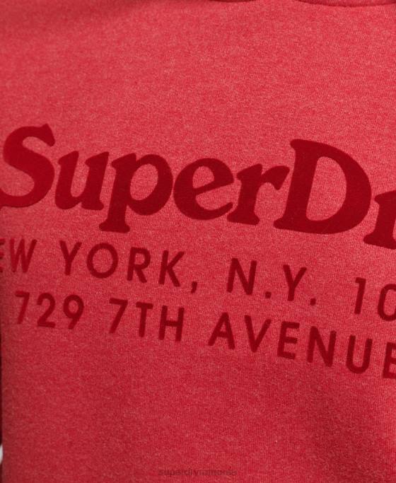 Superdry hanorac de interes local îmbrăcăminte roșu femei JX0Z6126