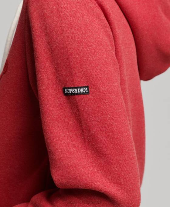 Superdry hanorac de interes local îmbrăcăminte roșu femei JX0Z6126