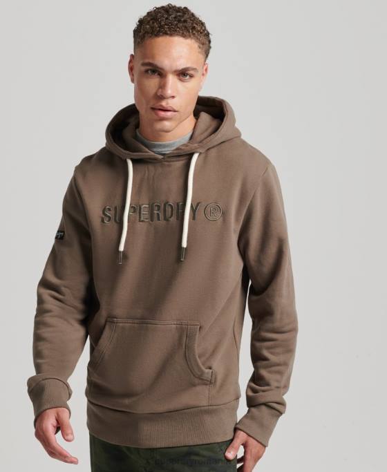 Superdry hanorac de lucru cu logo corporație vintage îmbrăcăminte kaki bărbați JX0Z5170