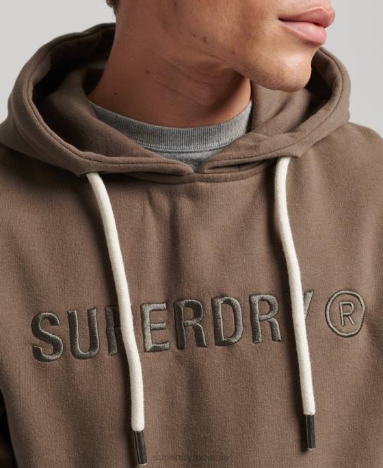 Superdry hanorac de lucru cu logo corporație vintage îmbrăcăminte kaki bărbați JX0Z5170