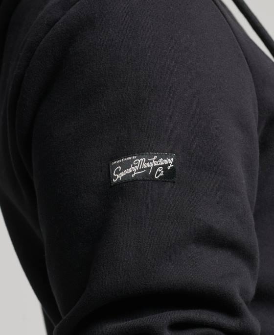 Superdry hanorac de lucru cu logo corporație vintage îmbrăcăminte negru bărbați JX0Z5169