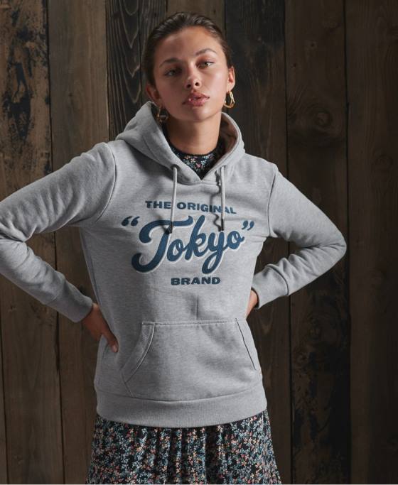 Superdry hanorac de lucru lucrat îmbrăcăminte gri inchis femei JX0Z3507