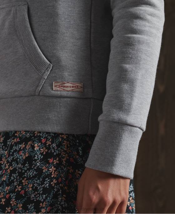 Superdry hanorac de lucru lucrat îmbrăcăminte gri inchis femei JX0Z3507