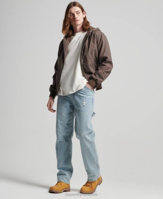 Superdry hanorac de lucru îmbrăcăminte maro bărbați JX0Z25