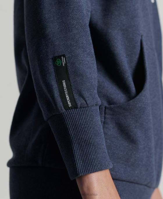 Superdry hanorac de oraș reciclat îmbrăcăminte albastru femei JX0Z5906