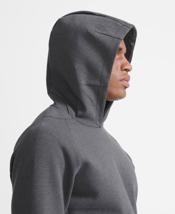 Superdry hanorac de performanță al trenului îmbrăcăminte gri bărbați JX0Z5376