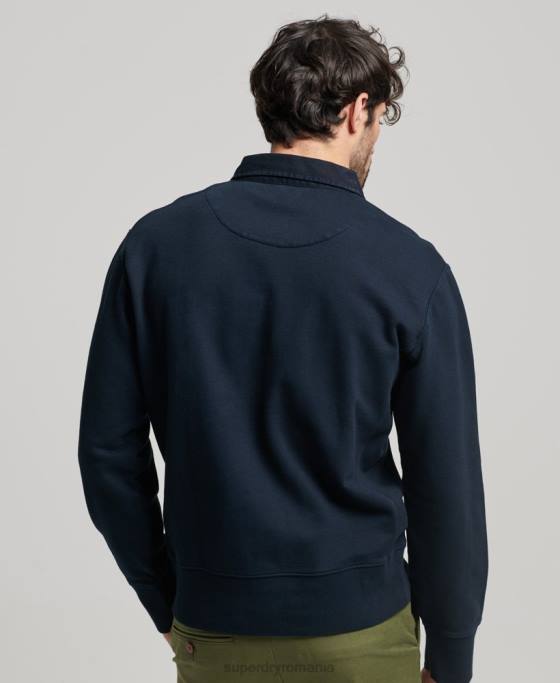 Superdry hanorac de rugby supravopsit îmbrăcăminte marina bărbați JX0Z585