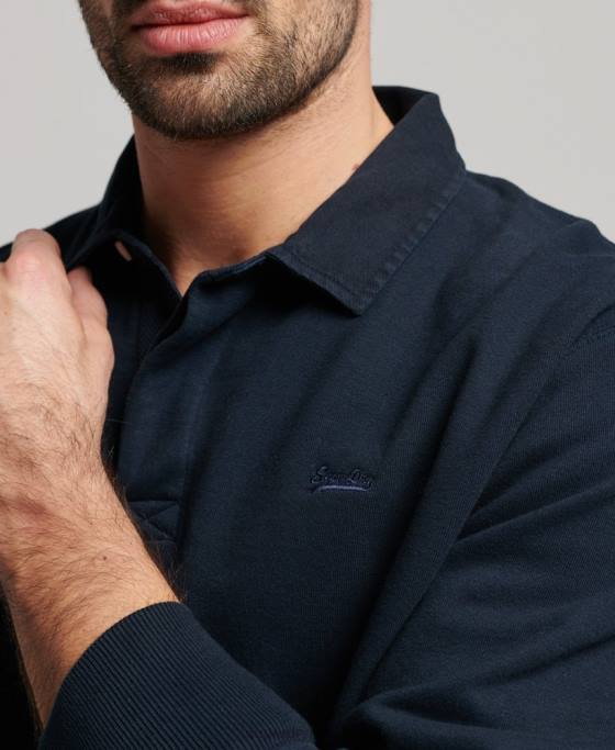 Superdry hanorac de rugby supravopsit îmbrăcăminte marina bărbați JX0Z585