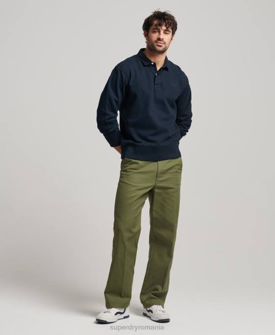 Superdry hanorac de rugby supravopsit îmbrăcăminte marina bărbați JX0Z585