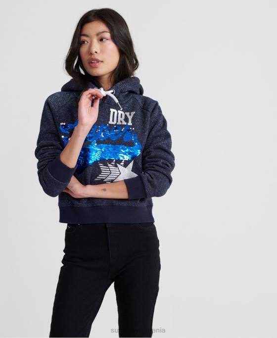 Superdry hanorac de stea de tip boutique îmbrăcăminte marina femei JX0Z3509