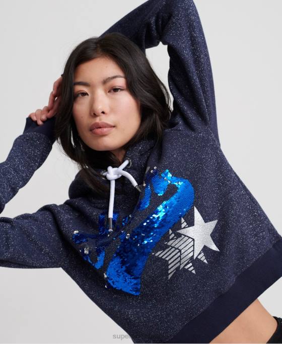 Superdry hanorac de stea de tip boutique îmbrăcăminte marina femei JX0Z3509