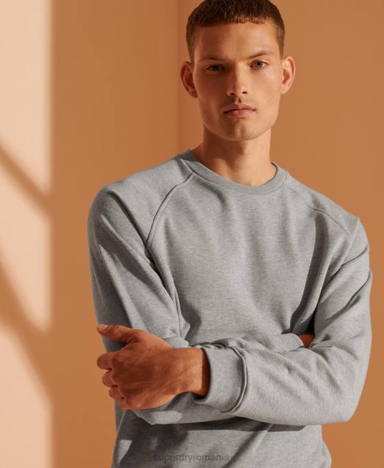 Superdry hanorac din bumbac organic editie limitata îmbrăcăminte gri deschis bărbați JX0Z5220