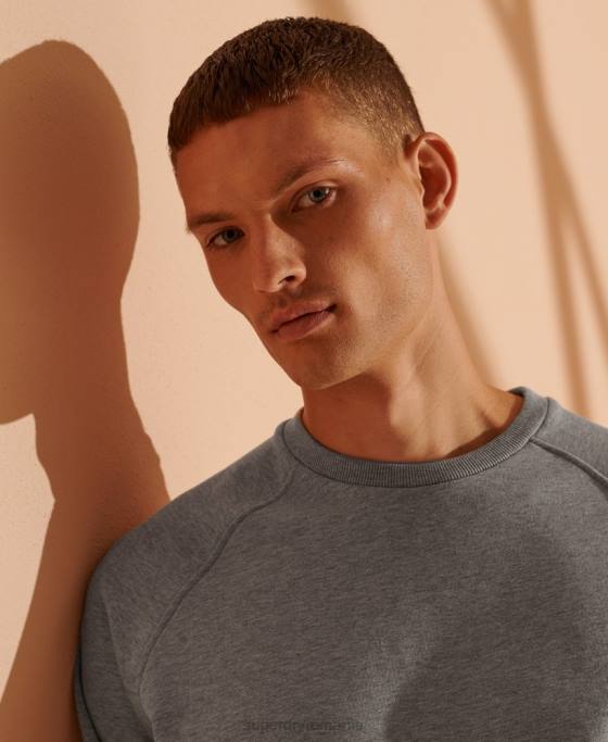 Superdry hanorac din bumbac organic editie limitata îmbrăcăminte gri deschis bărbați JX0Z5220