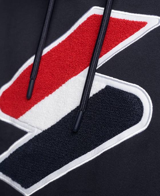 Superdry hanorac din chenille cu logo cod îmbrăcăminte marina bărbați JX0Z5216