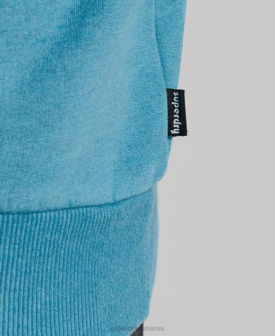 Superdry hanorac echipaj autocolant de călătorie îmbrăcăminte albastru bărbați JX0Z589