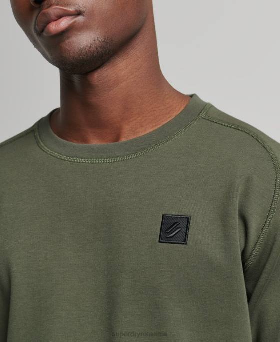 Superdry hanorac echipaj tech îmbrăcăminte kaki bărbați JX0Z5065