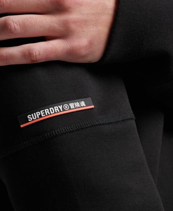 Superdry hanorac echipaj tech îmbrăcăminte negru bărbați JX0Z504