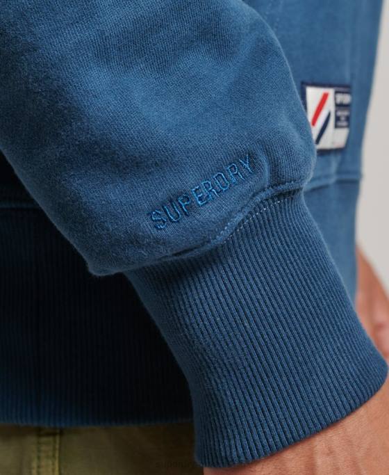 Superdry hanorac esențial îmbrăcăminte albastru inchis bărbați JX0Z5126