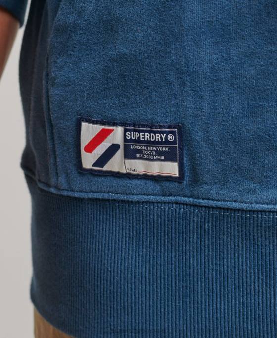 Superdry hanorac esențial îmbrăcăminte albastru inchis bărbați JX0Z5126