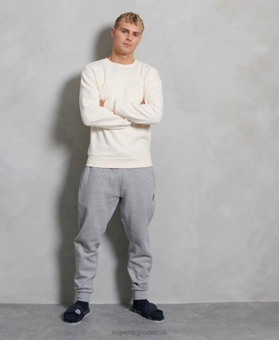 Superdry hanorac everest crew îmbrăcăminte cremă bărbați JX0Z899