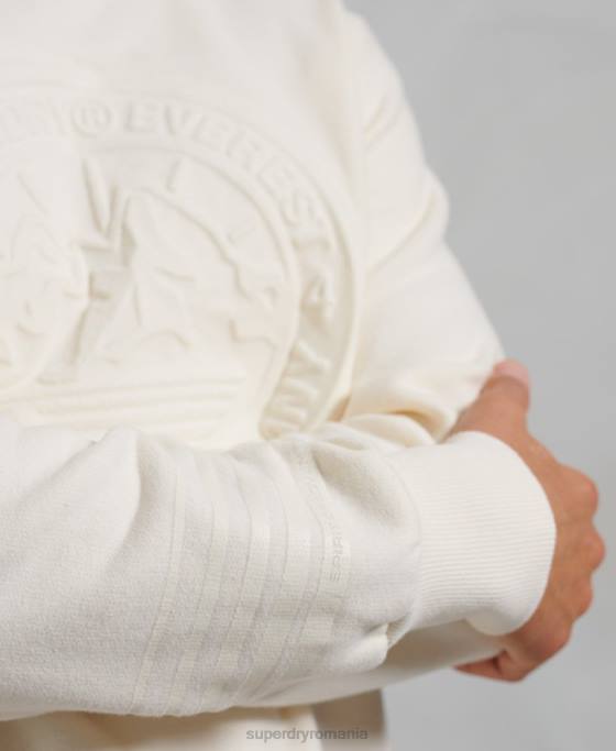 Superdry hanorac everest crew îmbrăcăminte cremă bărbați JX0Z899