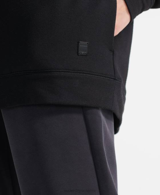 Superdry hanorac flex relaxat îmbrăcăminte negru femei JX0Z6080