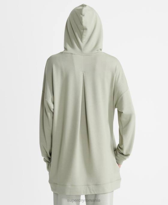 Superdry hanorac flex relaxat îmbrăcăminte verde femei JX0Z6004