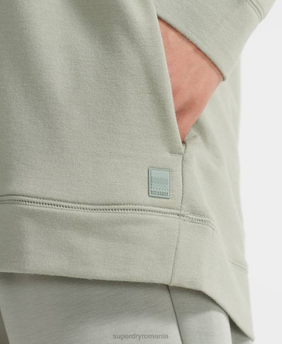 Superdry hanorac flex relaxat îmbrăcăminte verde femei JX0Z6004