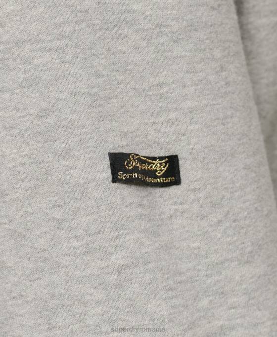 Superdry hanorac floral cu logo vintage bunuri premium îmbrăcăminte gri deschis femei JX0Z3370