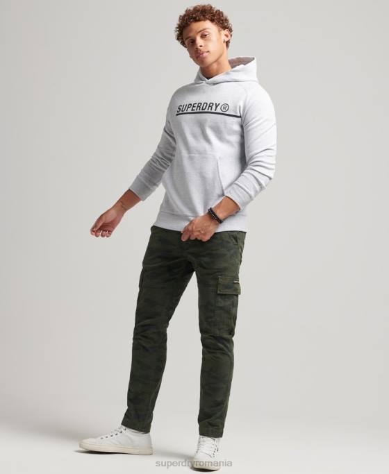 Superdry hanorac grafic code tech îmbrăcăminte gri bărbați JX0Z5103
