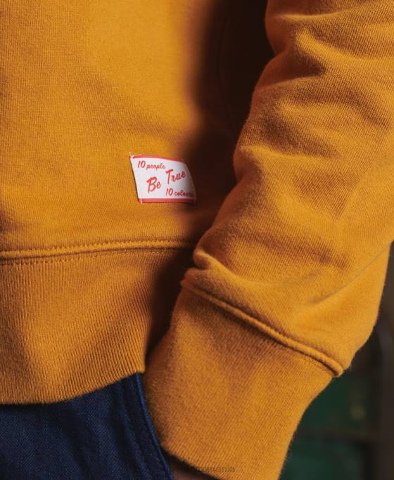 Superdry hanorac grafic uscat ediție limitată îmbrăcăminte galben bărbați JX0Z5235