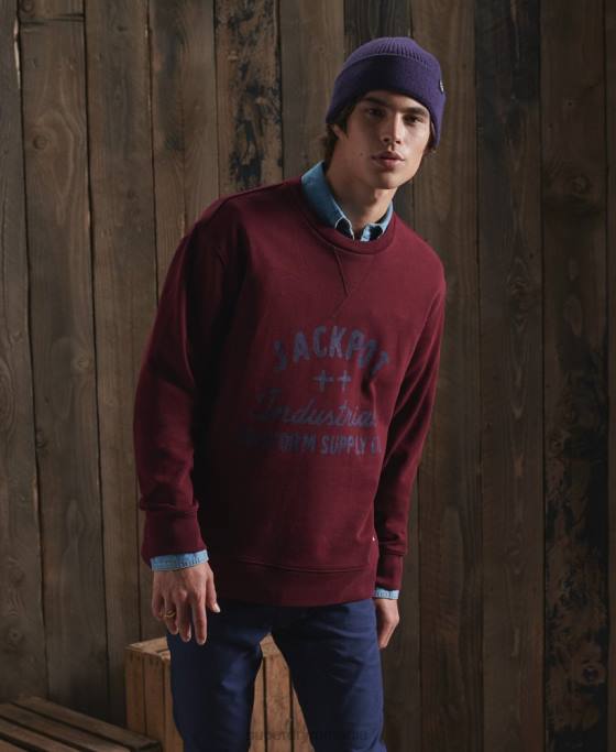 Superdry hanorac grafic uscat ediție limitată îmbrăcăminte roșu bărbați JX0Z5236