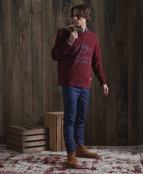 Superdry hanorac grafic uscat ediție limitată îmbrăcăminte roșu bărbați JX0Z5236