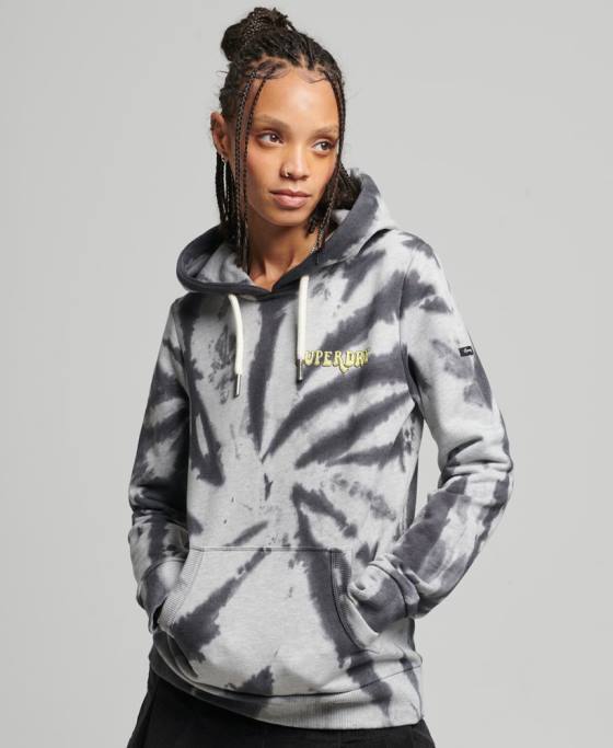 Superdry hanorac grafic woodland îmbrăcăminte gri femei JX0Z6020