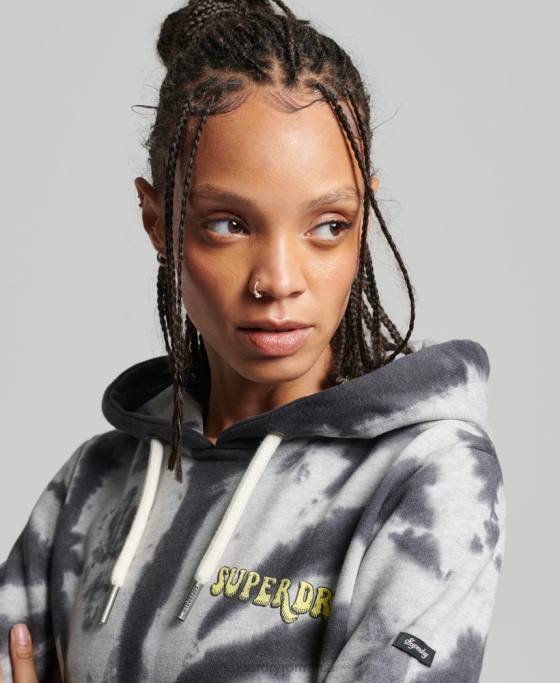 Superdry hanorac grafic woodland îmbrăcăminte gri femei JX0Z6020